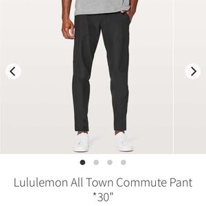 lululemon athletica Men's Black All Town Pants - 36